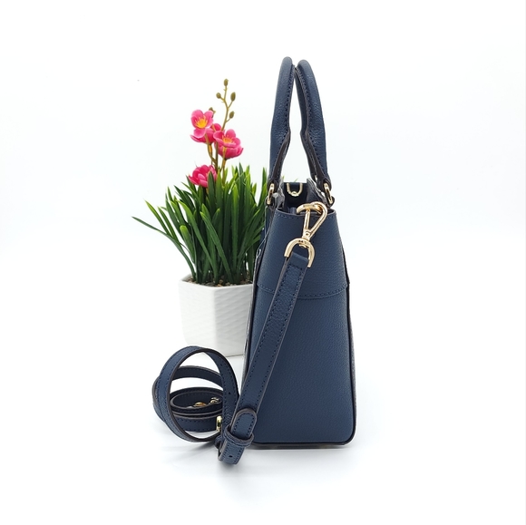 ⚠️LAST 1⚠️ Michael Kors Hamilton MD Crossbody Satchel Blue - Picture 2 of 9